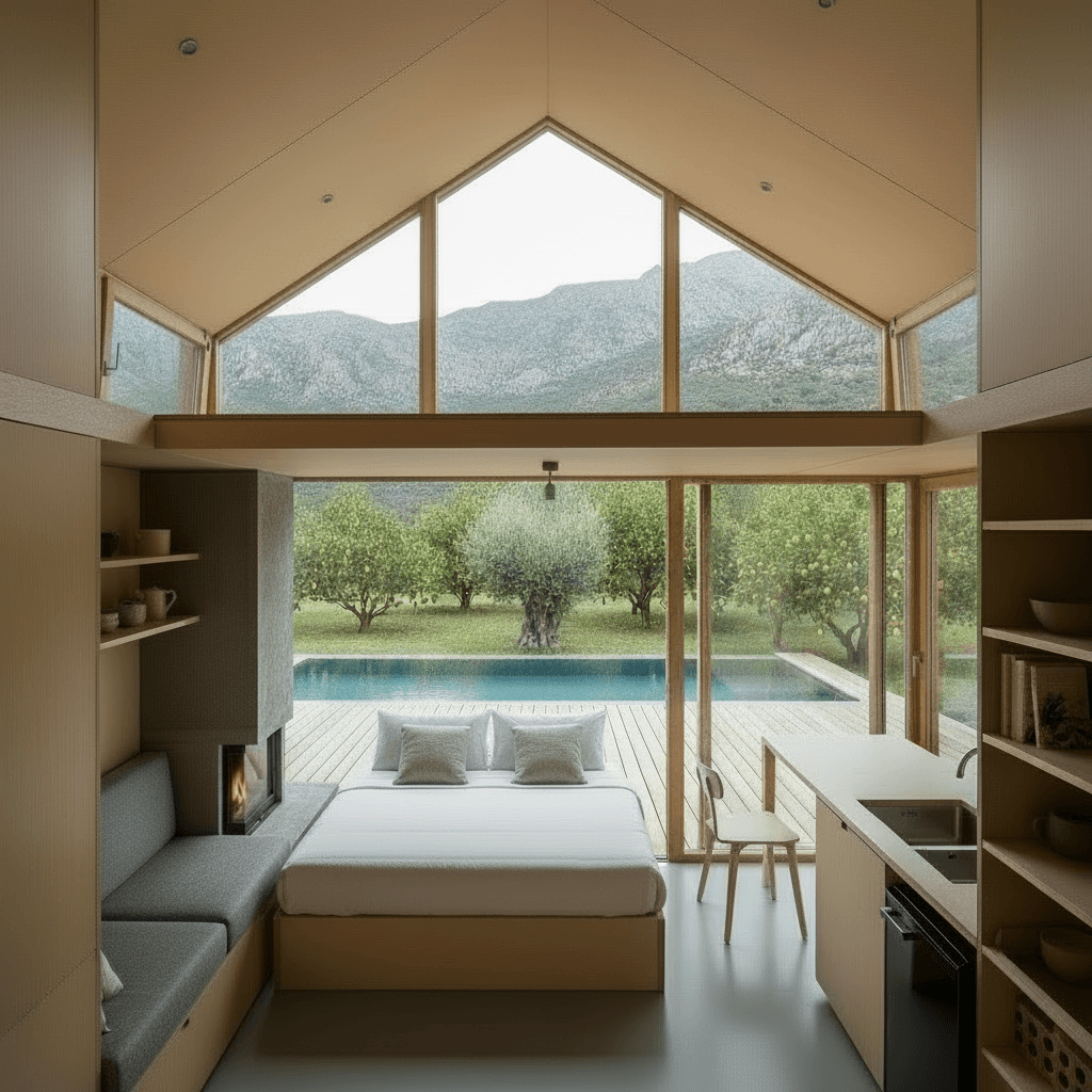 Minimalist mountain Tiny House - Show Nice Open - Loft There Loft - Just Show Open - Loft - Second Floor - Interior view