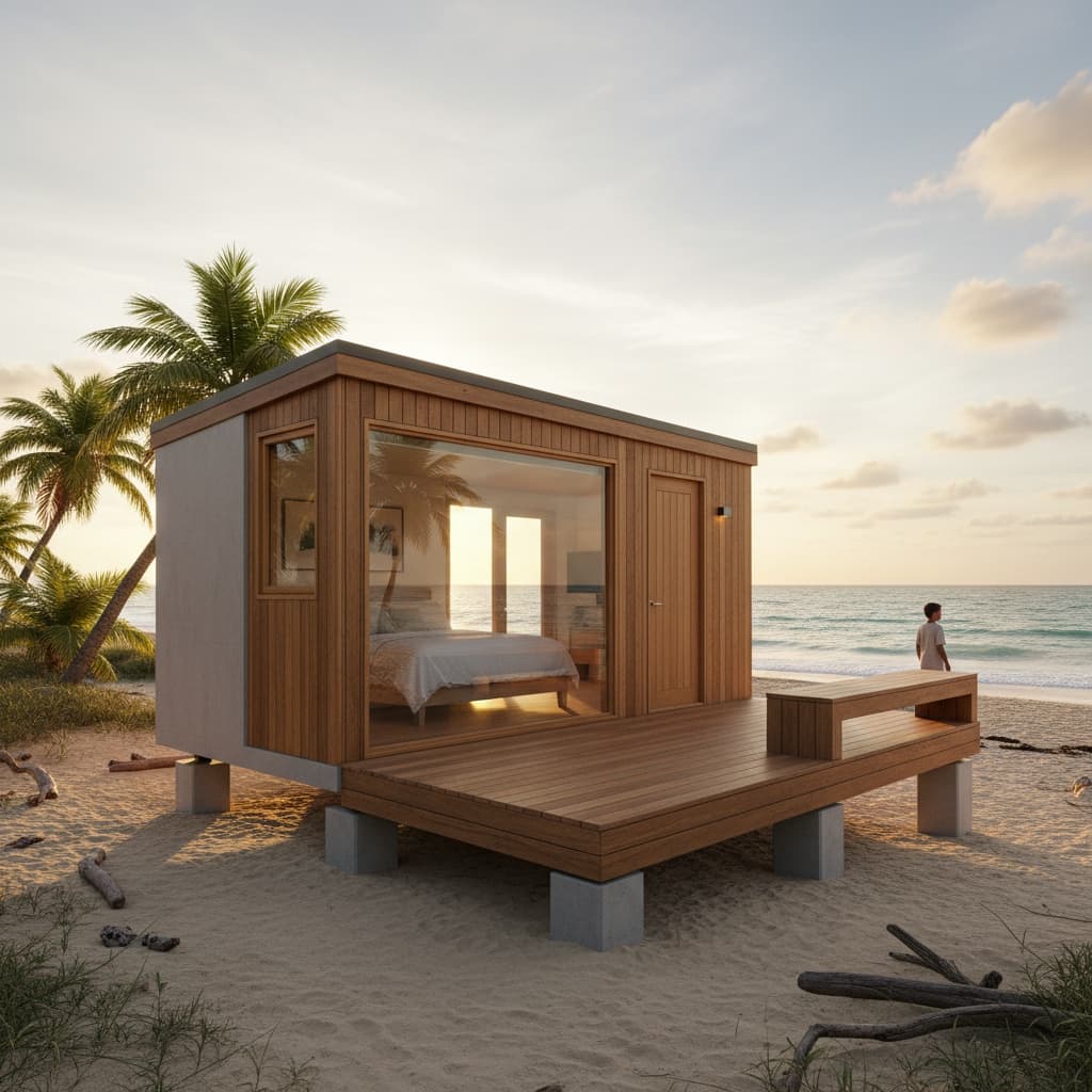 Modern Beach Tiny House - There Loft Kind - Exterior view