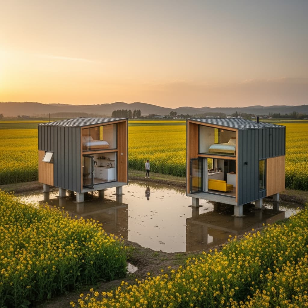 Modern rural Tiny House - Exterior view
