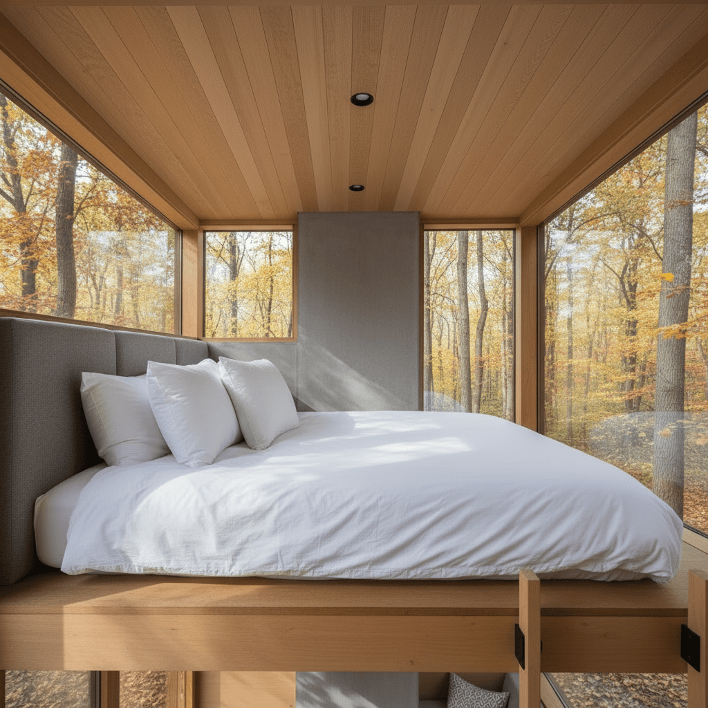 Modern Forest Tiny House - Show Whole Kind - Only Show Whole - Interior view