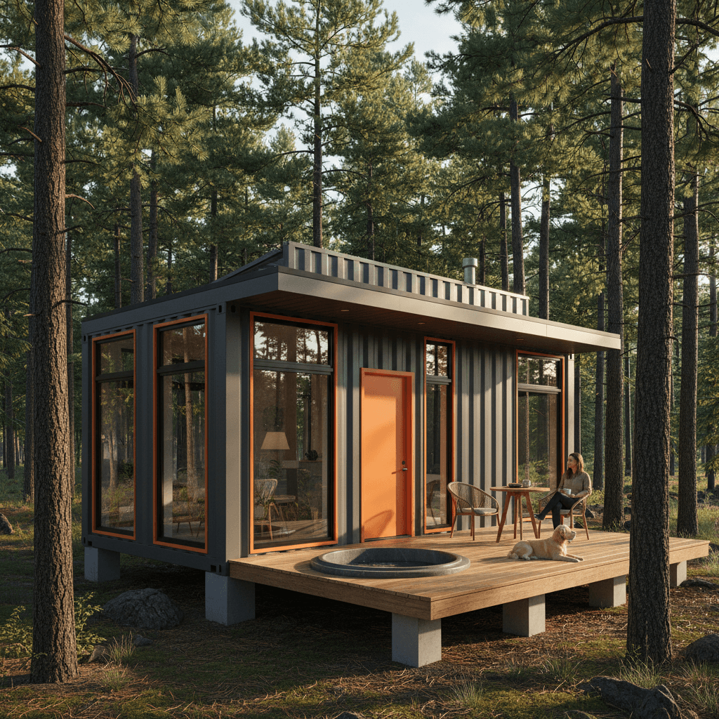 Modern Forest Tiny House - Exterior view