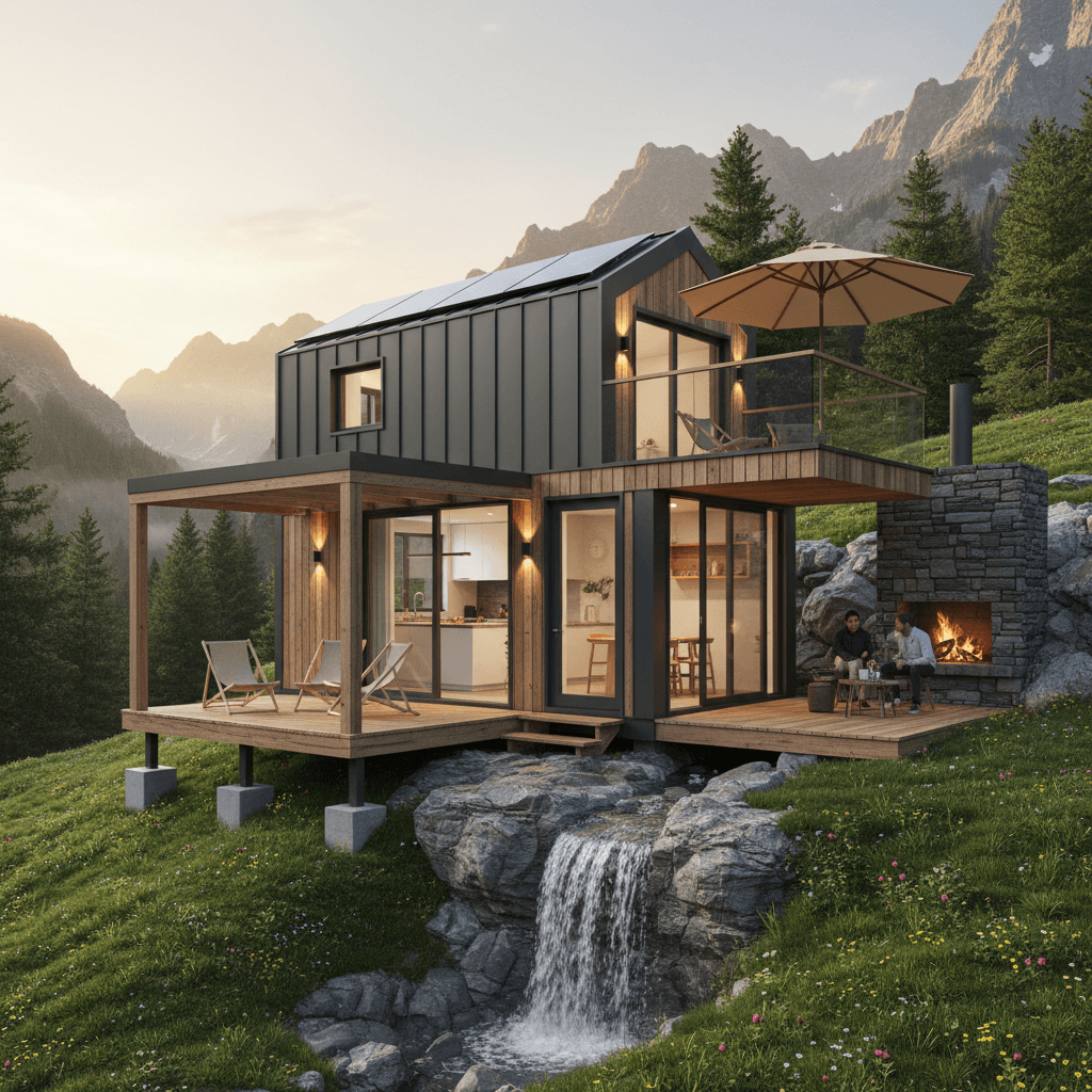 Modern mountain Tiny House - Exterior view